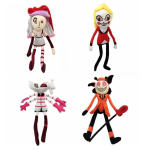 Pl&uuml;&uuml;sloomad Hazbined Hotels Alastor Naljakad Huvitavad Anime T&auml;idisloomad Armsad Pl&uuml;&uuml;sfiguurid M&auml;nguasjad Hells S&uuml;nnip&auml;evaks J&otilde;uludeks 45cm gray