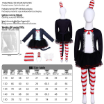 Laste Kassi M&uuml;tsiga Halloweeni Cosplay Lava Kost&uuml;&uuml;m Child 110 white
