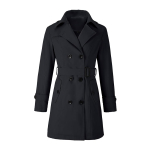 Uus K&otilde;rgekvaliteediline Naiste Tuulejope Jakk Kevad S&uuml;gis Pikk Parka &Uuml;ler&otilde;ivas Vabaaja Trenchcoat Kontori Naiste R&otilde;ivad XXL must
