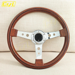 JDM 340mm Klassikaline Puidust Stiilis Rooliratas Kroomitud Kodaratega Vintage Spordiratas Nar--