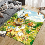 Pettson ja Findus Ruuduline Flanellmustriga Vaip, Ala Vaip, Vaip Vaip Elutuppa Magamistuppa Diivani M&auml;ngutuba Kaunistuseks, Libisemiskindel P&otilde;randamatt 80x120cm( 31x47in)