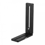 Alumiiniumist universaalne L-kujuline plaadiklambriga kaamerahoidik 1/4-tollise kruviga must