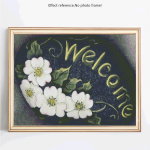 Crystal Diamond Maalimine Taimepildid Rhinestones Teemanttikandid 20X30