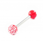 Les Tr&eacute;sors De Lily [H9270] - Piercing Langue 'Spider' rouge punane