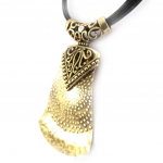 Les Tr&eacute;sors De Lily [J8473] - Collier Cr&eacute;ateur 'Altai' noir dor&eacute; must