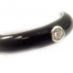 Bague Argent 'Ruth' noir blanc 52 must