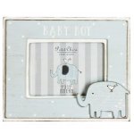 Les Tr&eacute;sors De Lily [Q2038] - Sinine 'Baby Boy' puidust pildiraam - 19x16 cm - foto 13x9 cm sinine
