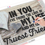 Teemantmaal 5D armastuskiri Teemantkunst Tikand Maastiku Kodukaunistus 20X30CM