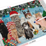 Loomade teemantmaal T&auml;isringi tikandid Pilt K&auml;sit&ouml;&ouml; teemantkunst 20X30CM