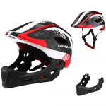 Lixada Kids eemaldatav kogu n&auml;oga jalgrattakiiver hingav &uuml;likerge rattaspordi kaitsekiiver Black&Red&White