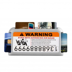 DYS Auto Shop 2-in-1 autovisiiri klambrihoidja, ajutise parkimise telefoninumber hall