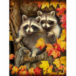 Lehma teemantmaal t&auml;isruudu/&uuml;mmarguse ristpistega mosaiik Farmi looma kodukaunistus K&auml;sitsi valmistatud kingitus teemantkunst Full Round 20X30CM punane