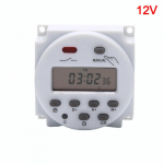 Cn101A 12V 24V 110V 240V digitaalse LCD toitetaimeri l&uuml;liti relee 12V