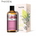PHATOIL roosipuhas eeterlik &otilde;li tilgutiga terve rahustava &otilde;hu jaoks Fresh Care Beauty Skin Care Spa kehamassaaži aroomi&otilde;li 5ML/10ML/30ML/100ML Rose​-100ml