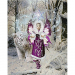 5D DIY teemantmaali t&uuml;druku ja valge tiigri ristpistes komplekt Mosaiik Teemanttikandid Roos T&auml;is&uuml;mmargune/ruudukujuline puur Kodukaunistus Round 20x30cm