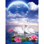 5D Teemantmaali Ristpistekomplektid Mosaiik Teemanttikandid Maastikud Loomad 3D Maalimine Kingitus Kodukaunistus 15x20CM