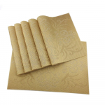 Royal High Grade 6 tk PVC-st lauamatid s&ouml;&ouml;gilauale. Baarimatt Taldrikumatt Lauamatt K&ouml;&ouml;gi kuumaalused 30*45cm kuld