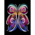 Teemantmaali &uuml;mmargune liblikas lastele 5D Teemanttikandid Loomade mosaiik k&auml;sit&ouml;&ouml; Full Round 20x30CM