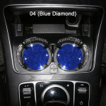 Universaalne libisemiskindel silikoonist tassihoidja sisestus Bling Car tsirkoonist alusalus topsihoidja auto interj&ouml;&ouml;ri tarvikutele