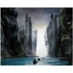 Full Drill Diamond Paining Lord of the Rings Nature Teemanttikandid Full Round 20x30CM