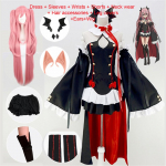 Seraph Of The End Owari ei Seraph Krul Tepes Cosplay kost&uuml;&uuml;m Vormiring parukas Cosplay Anime n&otilde;ia vampiiri Halloweeni kost&uuml;&uuml;m naistele XXXL