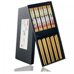 5 paari k&auml;sitsi valmistatud lauan&otilde;ud, s&ouml;&ouml;gipulgad, t&ouml;&ouml;riistakomplekt, kingitus Jaapani teenijanna s&ouml;&ouml;gipulgad, naturaalsed bambuspulgad KitchenHome hotelli jaoks 2Set A