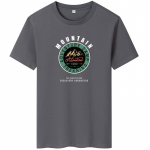 Mountian tr&uuml;kitud l&uuml;hikeste varrukatega meeste T-s&auml;rk Suvine Mood Puuvillane Casual T-s&auml;rk suur suurus M-6XL L hall v&auml;rv