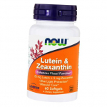 Luteiin ja Zeaksantiin, Lutein & Zeaxanthin, Now Foods 60 geelkapslit (72128014) 60softgels
