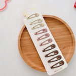 10 tk Uued Korea juuksen&otilde;elad lastele T&uuml;drukute Piimatee V&auml;rv Princess Barrettes Bang Side Clip Little Girl Juukseaksessuaarid