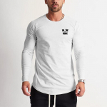 Muscleguys s&uuml;gisene meeste s&auml;rk, &otilde;huke mood, mugavad spordialad, pikkade varrukatega topid M must