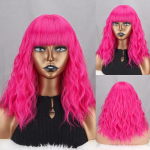 XINRANi naiste moekas l&uuml;hike laineline parukas s&uuml;nteetilisest kiust naturaalsest maisi lainelisest igap&auml;evasest kandmisest Cosplay pruuni v&auml;rvi l&uuml;hike laineline parukas 30 cm