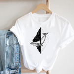 Armas Sweet Tee Top Moodne T-s&auml;rk Riietus 90ndate trendi stiilis vabaaja l&uuml;hikeste varrukatega naiste prinditud naiste graafiline T-s&auml;rk S