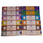 Satya Nag Champa Agarbatti (Viirukipulk) Kombineeritud 12 x 15 grammi (180 grammi) Multi parf&uuml;&uuml;m (V&otilde;ib varieeruda) 12*15g pruun