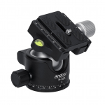 Andoer H-35A Panorama kuulpea statiivi kinnitusadapter kuulpea U-soonega madala raskusj&otilde;uga alumiiniumist must