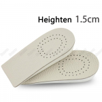 Sunvo Invisible K&otilde;rgendatud Sisetallad Meeste Liftijalatsid Pool Hingavast Nahast Suurendava Sisetalla T&otilde;steva Kontsapadjandiga 1.5cm Height insole