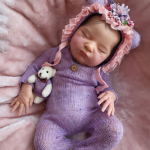 50 CM pehme silikoon uinunud beebinuku m&auml;nguasi, 20 tolline 3D marmorist tekstuuriga naha n&auml;htavad veenid t&uuml;drukutele m&otilde;eldud riidest kehale, lastekunst same as picture