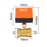 Kuulkraanid K&uuml;lma/kuuma vee ventilaatorispiraaliga mootoriga mootor DN15