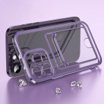 L&auml;bipaistev kaardipesa telefoni&uuml;mbris iPhone'i 14 13 11 12 Pro Max 7 8 Xsmax Xr X Se 2022 2020 p&otilde;rutuskindla kaitseraua katte tagakaas jaoks For iPhone 6 Plus must