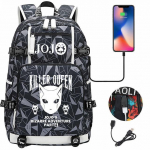 Naiste ja meeste seljakott Anime Jojo Bizarre Adventure Seljakott Teismeliste Kooli multifunktsionaalne USB laadimiskotid Koolikott Travel Mochila One Size