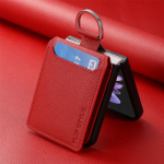 Samsung Z Flip 4 Zflip4 kukkumiskaitse s&otilde;rmes&otilde;rmuse katte&uuml;mbris Samsung Galaxy Z Flip 4 Flip4 5g kaardihoidja rahakoti kott jaoks for Samsung Z Flip 4 punane