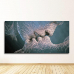 Elutoa kaunistamine Seinakunst Must Armastus Suudlus L&otilde;uendimaal Abstraktne Prindi Plakat Pildid Kodu Magamistuba 60cm&times;170cm NoFrame