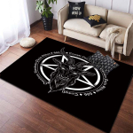 Satanic Carpet Horror P&otilde;randamatt Saatan Muster Kodukaunistus Kokkupandavad p&otilde;randamatid Vaibad Elutoa Sisustusteibid 40cm x 60cm