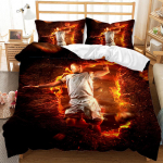 3D Korvpallisarja Kodu Voodipesukomplekt Korvpalli M&auml;ngutekk ja Padjap&uuml;&uuml;r 2/3 Osaline AU/EU/DE Meeste Tuba T&auml;issuurus Kodu Kaunistus Baby 100x135cm