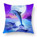 Animal Single Side Blue Odavad katted patjadele Vintage Wolf Pol&uuml;ester Dekoratiivpadjad Diivanik&uuml;&uuml;r Tool Kodusisustus Mood