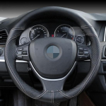 Genuine Leather Car Steering Wheel Cover Soft Anti slip Steering-Wheel Braid 100% Cowhide Braid With Needles Thread must valge v&auml;rv