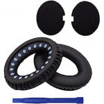 Asendusk&otilde;rvapadjad QC-15 K&otilde;rvapadjad Padjad K&otilde;rvaklapid K&otilde;rvapadjad &uuml;hilduvad Bose QuietComfort25 QC2 QC35 QC15 AE2 AE2I k&otilde;rvaklappidega must