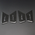 For Alfa Romeo Giulia Stelvio car interior accessories carbon fiber door inner bowl decoration sticker decoration patch 4psc