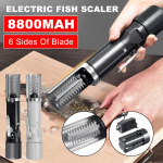 120W 8800MAH laadimine kaasaskantav elektriline puhastusvahend kalade koorija Clean Fish Remover puhastusvahend katlakivieemaldaja kaabits mereandide t&ouml;&ouml;riistad hall