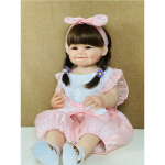 55 CM Reborn Doll Girl Dolls M&auml;nguasi, t&auml;is silikoonist keha, realistlik vasts&uuml;ndinud printsessi v&auml;ikelapse veekindel s&uuml;nnip&auml;evakingitus lastele