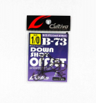 Omanik B-73 Worm Hook Down Shot Offset Suurus 1/0 (1164)